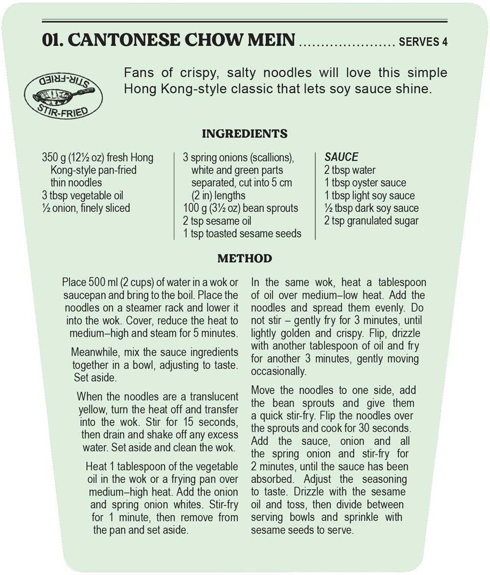 Noodle Box opskriftskort